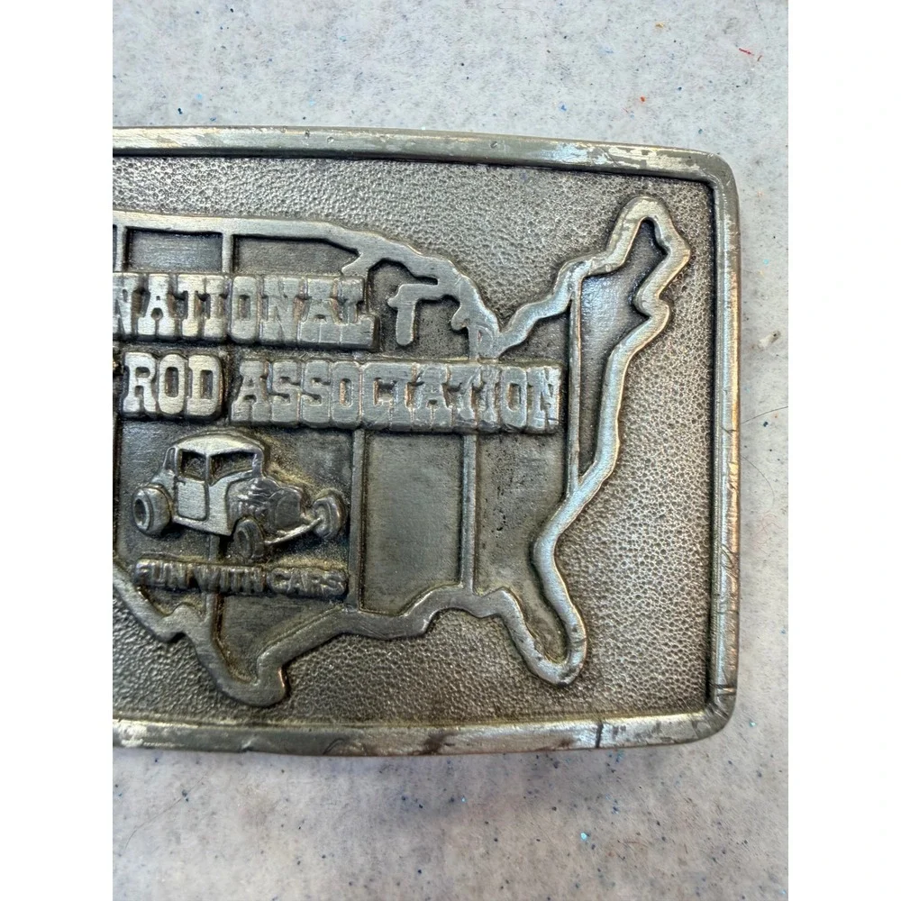 Vintage National Street Rod Association NSRA Special Edition Car Belt Buckle